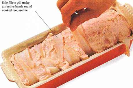 Fold the ends of the sole fillets over the top