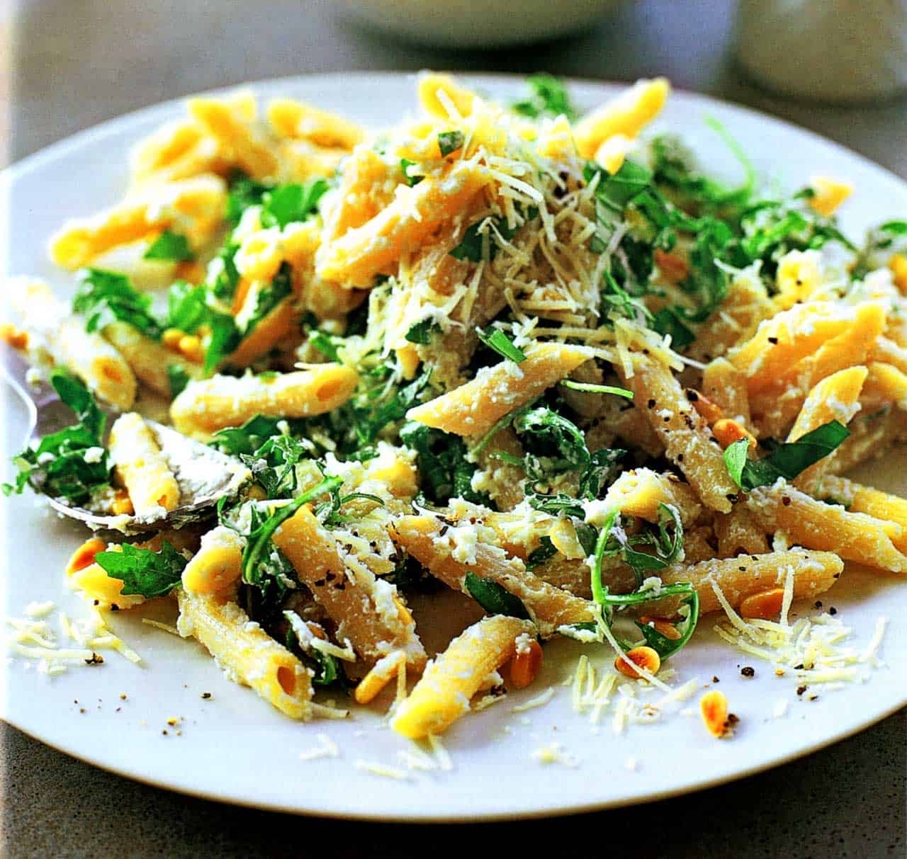 penne pasta recipe-parmesan pasta sauce www.eatopic.com