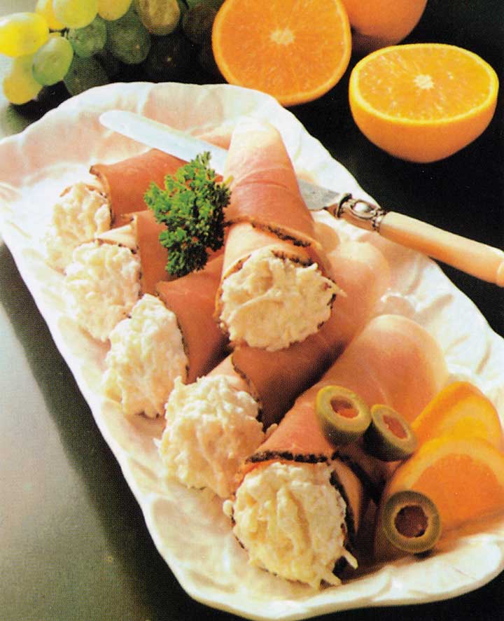 Party Food Recipes-Ham Rolls with Horseradish Cream-healthy snacks-easy party food recipe ideas