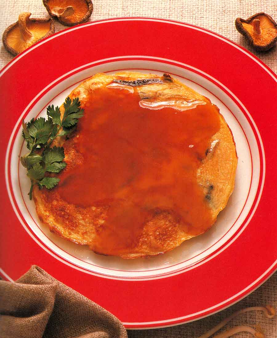 Chinese Snack Recipe-Cantonese Egg Foo Young-Fu Yung-calories-Homemade-protein-carbs-www.eatopic.com