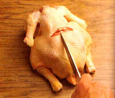 how-to-make-Cutting the back-tips-chicken-and-poultry