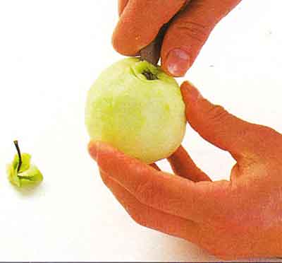 How to Halve and Core an Apple-tips-step by step with photo