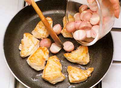 Chicken With Red Wine Vinegar-calories-Poulet au Vinaigre-nutrition facts-step by step