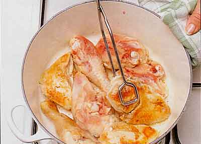 Chicken-with-Prawns-Recipe-calories-Poulet-aux-Crevettes-step-by-step with photo