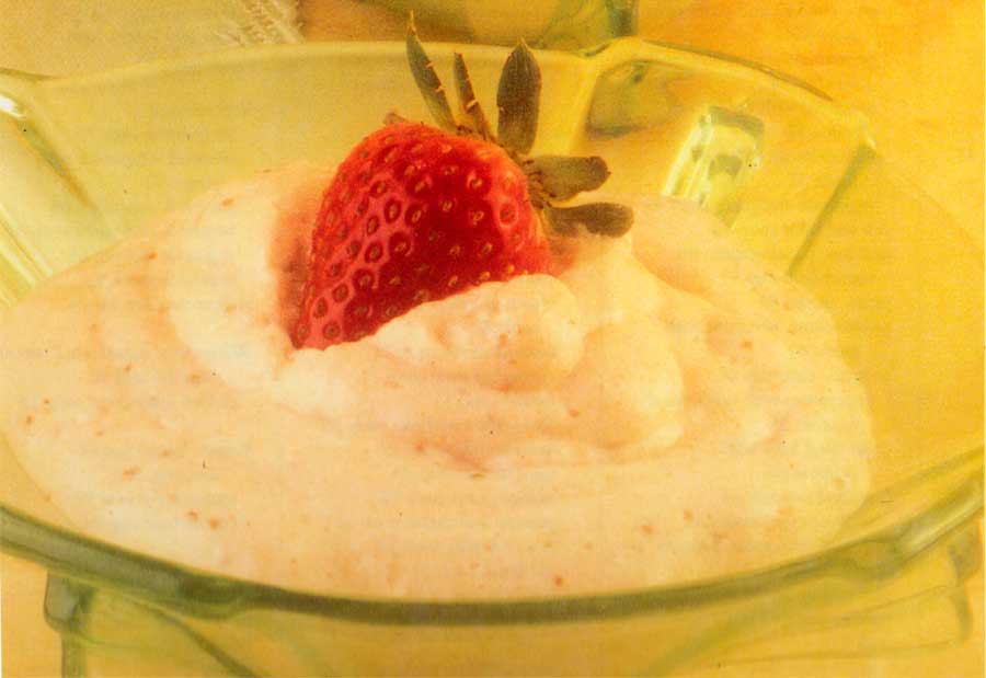 Whole Strawberry Ice Cream Recipe (low fat)