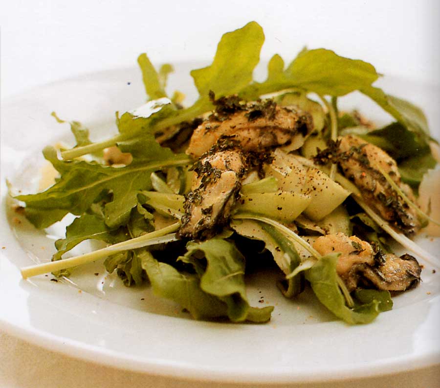 Seared Oyster Salad Recipe
