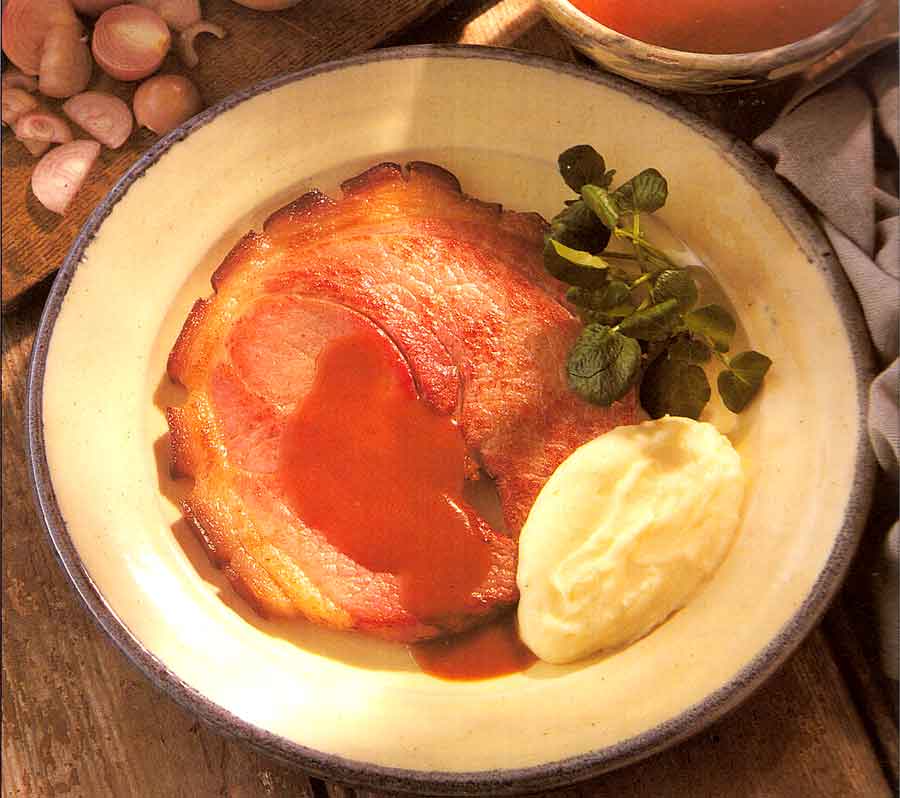 Braised Ham With Madiera Sauce Recipe-calories-Jambon Braise au Madere-best french style food