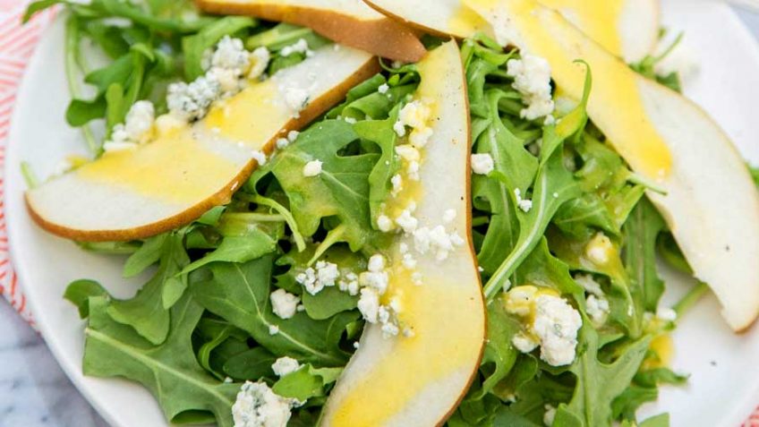 Arugula And Pear Salad With Roquefort Cheese Recipe