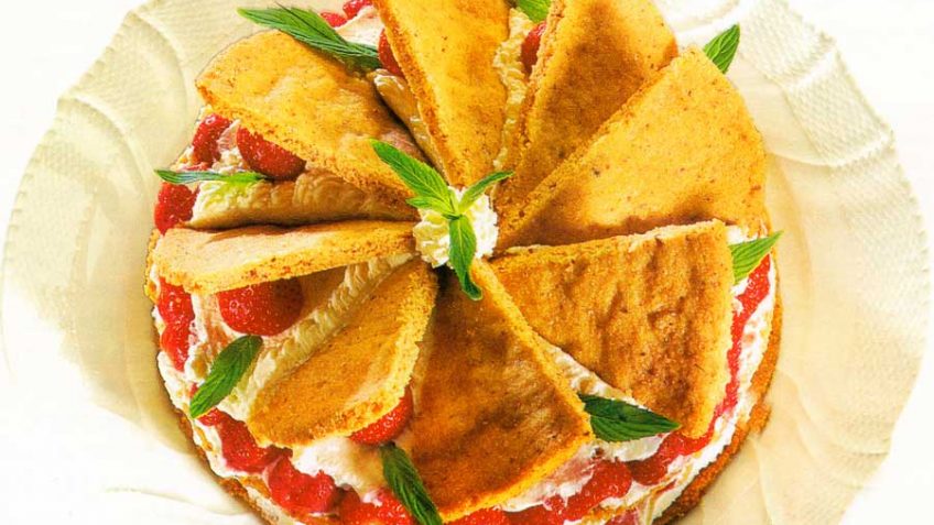 Hazelnut Torte With Strawberries Recipe