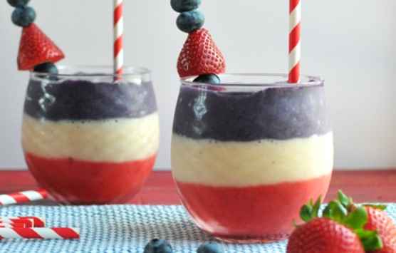 Red, White and Blue Protein Smoothie Recipe