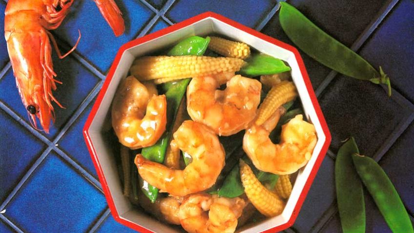 Chinese Style: Shrimp With Baby Corn | Microwave Recipes