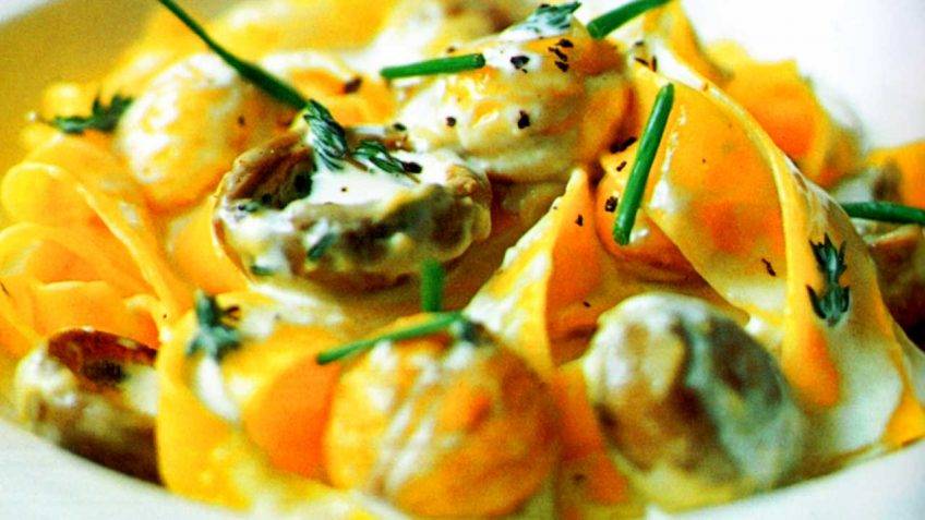 Pappardelle With Portobello Mushrooms | Vegetarian Recipe